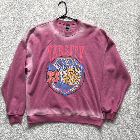 wild fable Sweaters - Pink Varsity Sweater